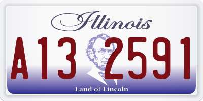IL license plate A132591