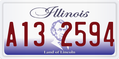IL license plate A132594