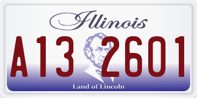 IL license plate A132601