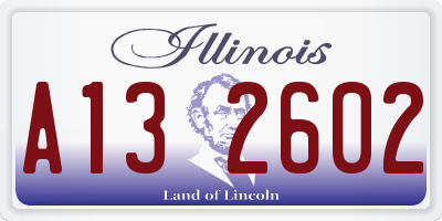 IL license plate A132602