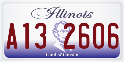 IL license plate A132606