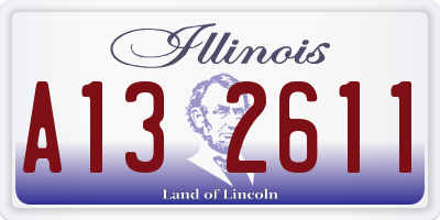 IL license plate A132611