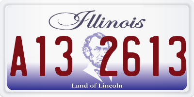 IL license plate A132613