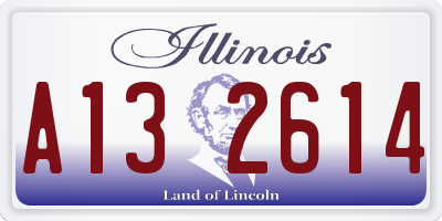 IL license plate A132614