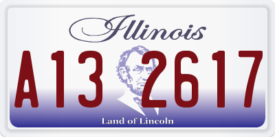 IL license plate A132617