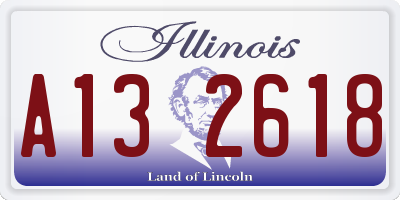 IL license plate A132618