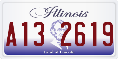 IL license plate A132619