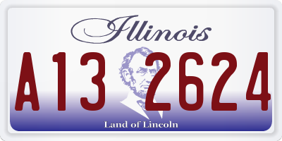 IL license plate A132624