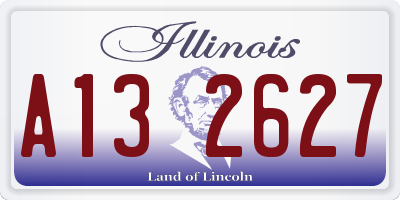 IL license plate A132627