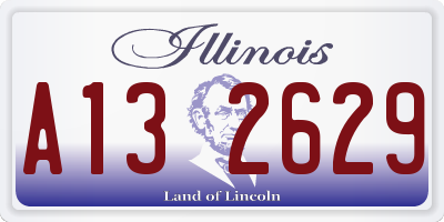 IL license plate A132629