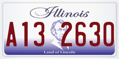 IL license plate A132630