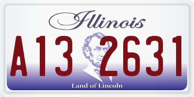 IL license plate A132631