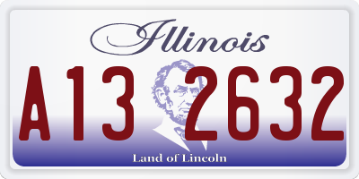 IL license plate A132632