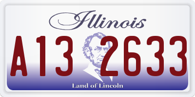 IL license plate A132633