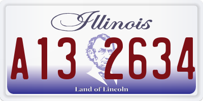 IL license plate A132634
