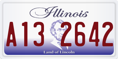 IL license plate A132642