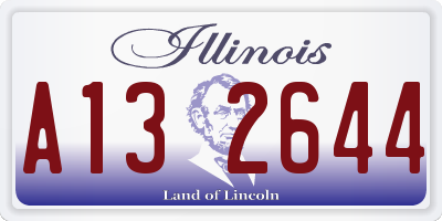 IL license plate A132644