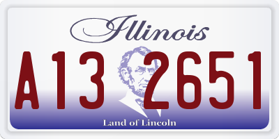 IL license plate A132651