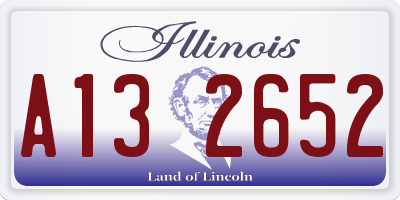 IL license plate A132652