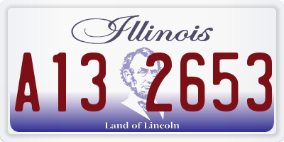 IL license plate A132653