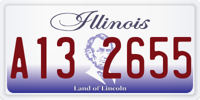 IL license plate A132655