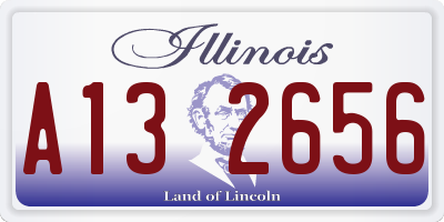 IL license plate A132656