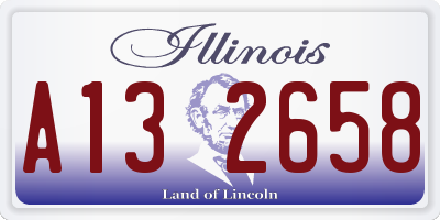 IL license plate A132658