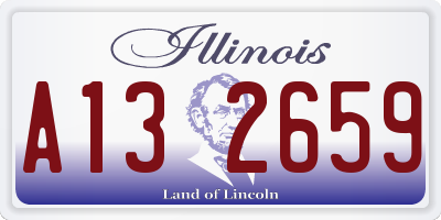 IL license plate A132659