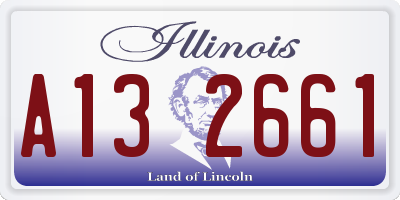 IL license plate A132661