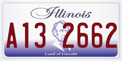 IL license plate A132662