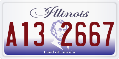 IL license plate A132667