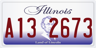IL license plate A132673