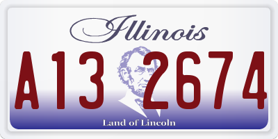 IL license plate A132674