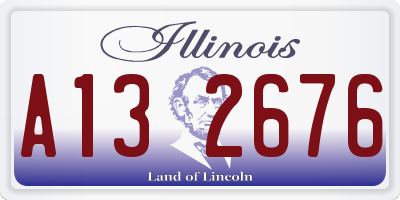 IL license plate A132676