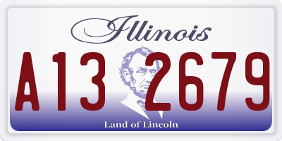 IL license plate A132679