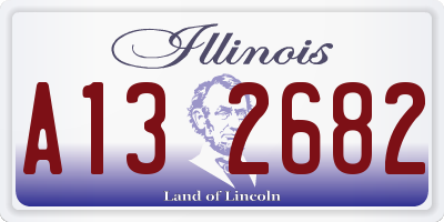 IL license plate A132682