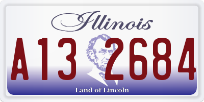 IL license plate A132684
