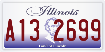 IL license plate A132699