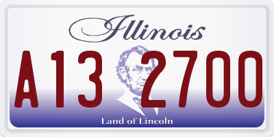 IL license plate A132700