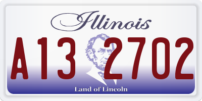 IL license plate A132702
