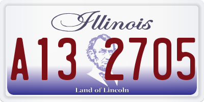 IL license plate A132705