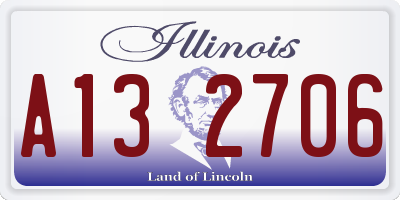 IL license plate A132706