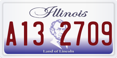 IL license plate A132709