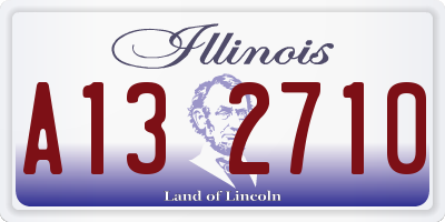 IL license plate A132710