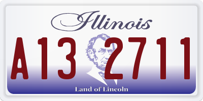 IL license plate A132711