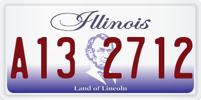 IL license plate A132712