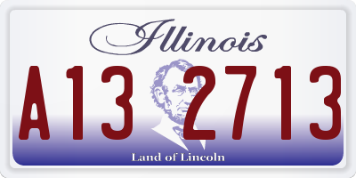 IL license plate A132713