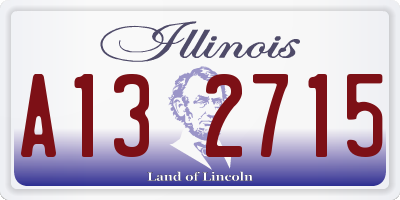IL license plate A132715