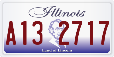 IL license plate A132717