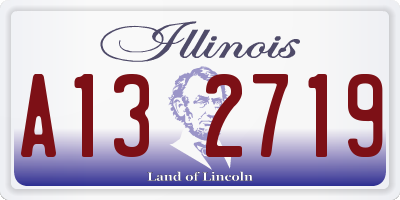 IL license plate A132719